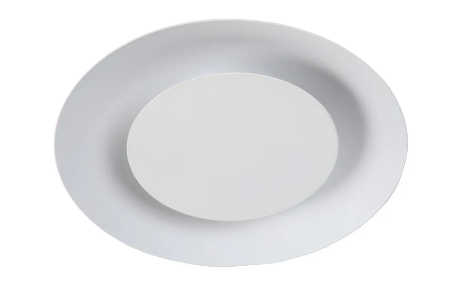 Lucide FOSKAL - Plafonnière - Ø 21,5 cm - LED - 1x6W 2700K - Wit - uitgezet